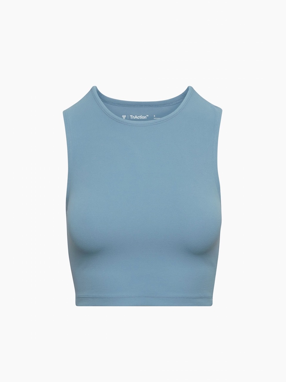 Aritzia TnAction Blue Sleeveless Crop Tank Top